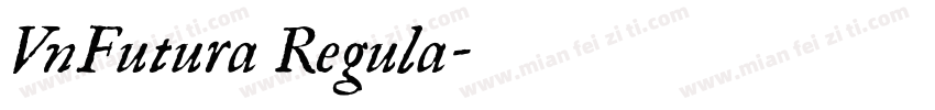 VnFutura Regula字体转换